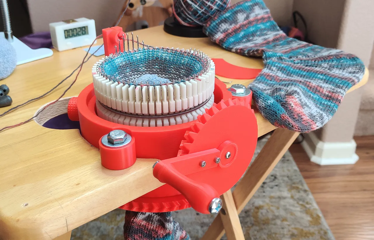 Circular Sock Knitting Machine for my MOM and YOU! by JeepingJohnny, Download free STL model